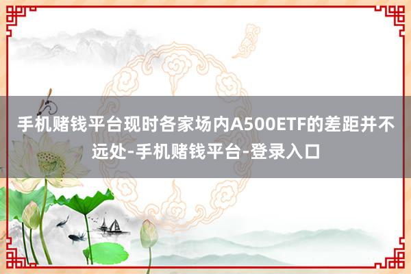 手机赌钱平台现时各家场内A500ETF的差距并不远处-手机赌钱平台-登录入口