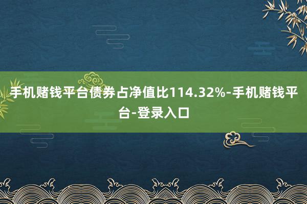 手机赌钱平台债券占净值比114.32%-手机赌钱平台-登录入口