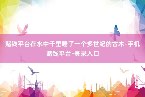 赌钱平台在水中千里睡了一个多世纪的古木-手机赌钱平台-登录入口